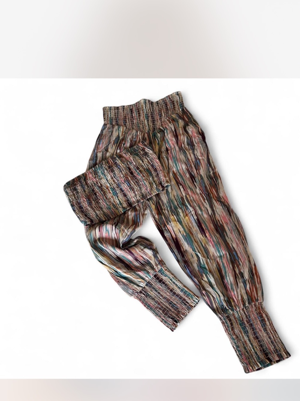 Misa Multicolor crop top & Ankle Pants